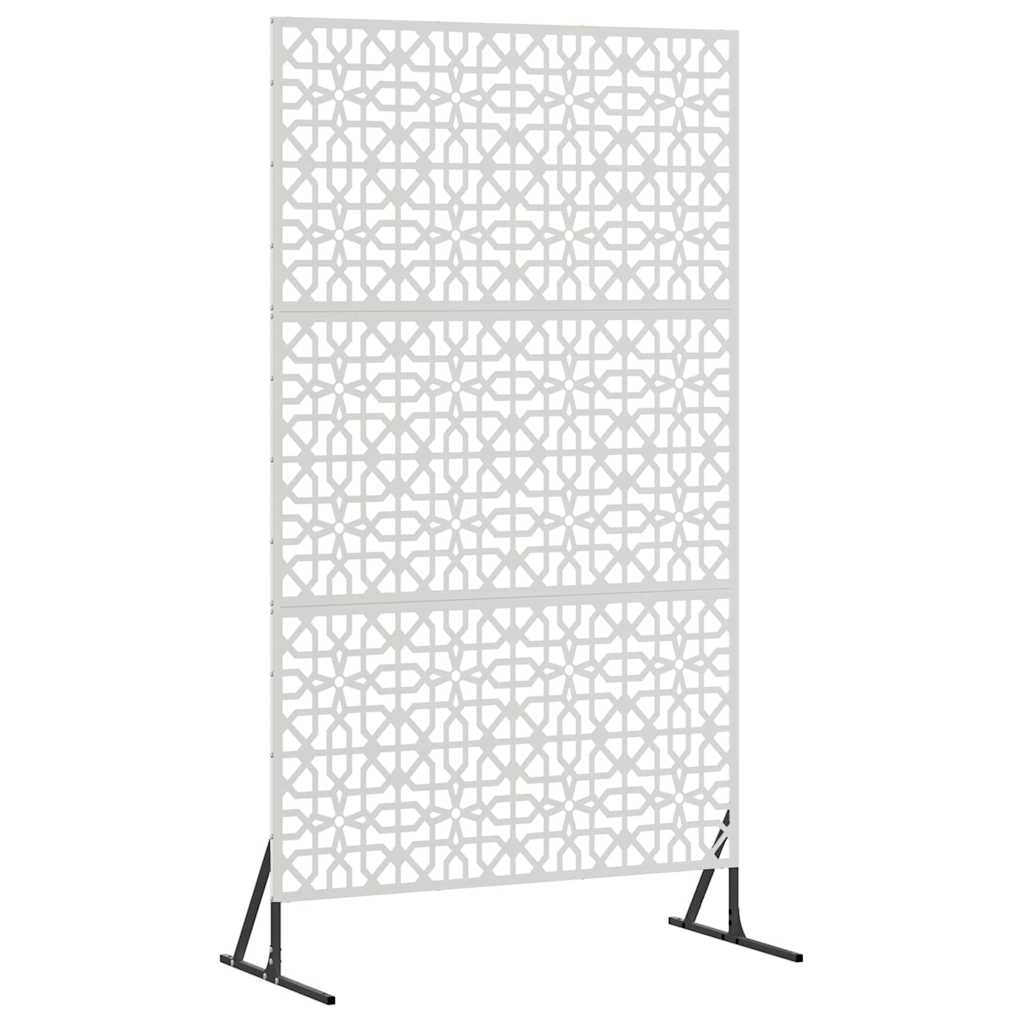 Personvernsvegg Grå 100 x 50 x 180 cm Stål vidaXL