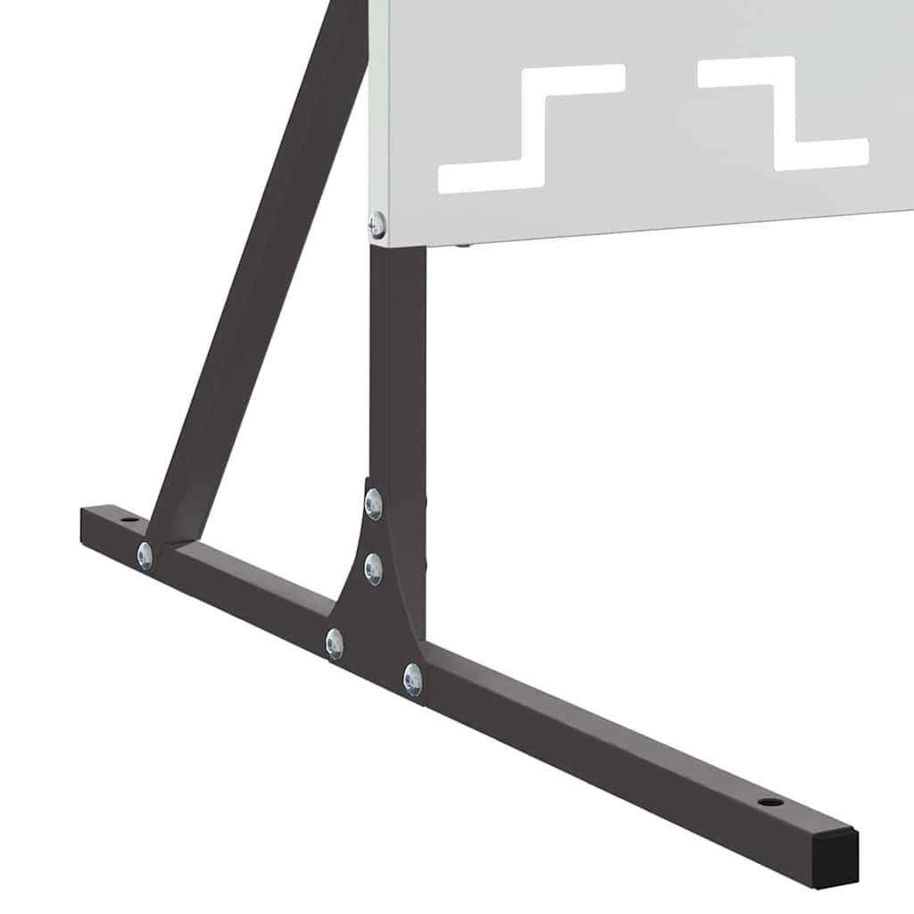 Personvernsvegg Grå 100 x 50 x 180 cm Stål