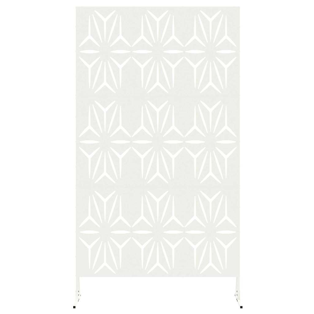 Personvernsvegg Hvit 100 x 50 x 180 cm Stål vidaXL