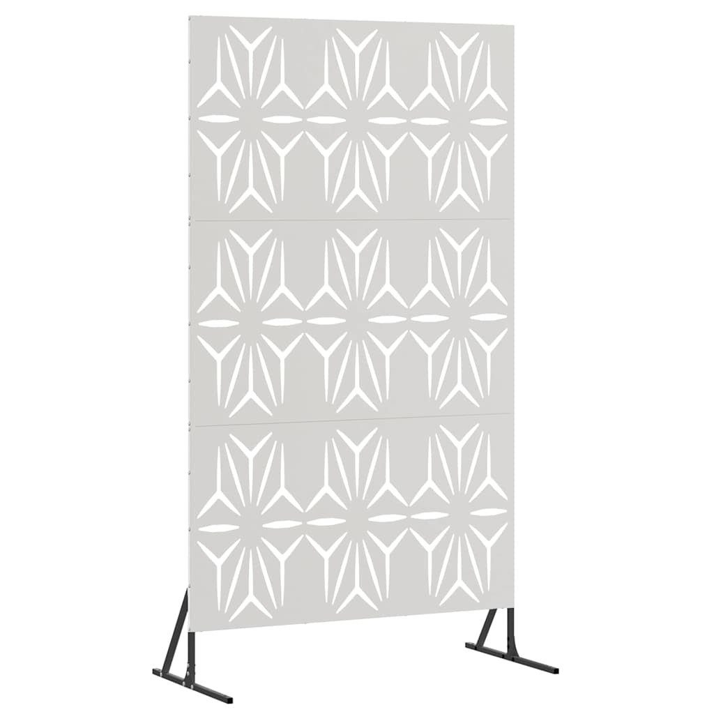 Personvernsvegg Grå 100 x 50 x 180 cm Stål vidaXL