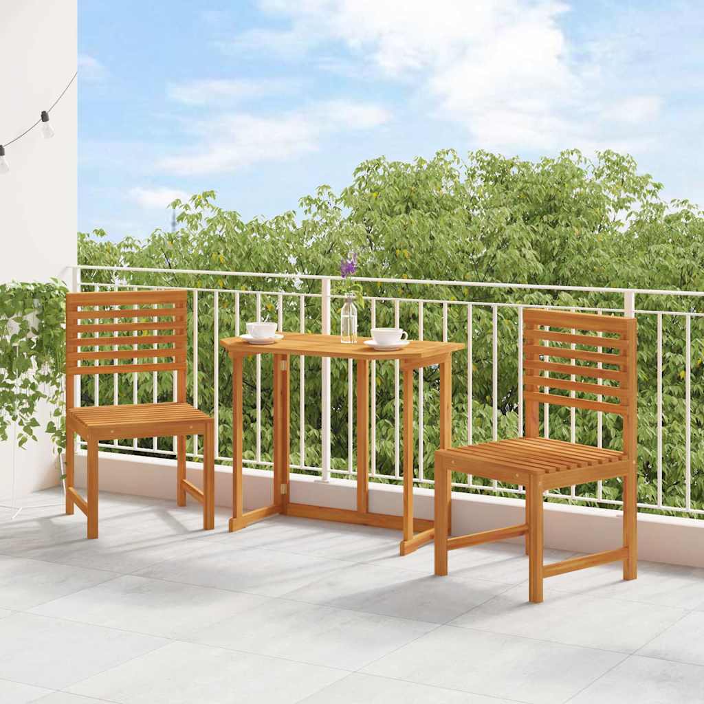 Hage Stol 2 pcs Brun 50 x 50 x 91cm Massivt akasietre