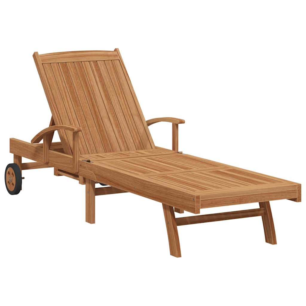 Solseng 2 pcs Massivt Teaktre Brun