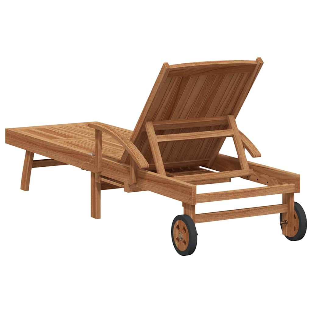 Solseng 2 pcs Massivt Teaktre Brun