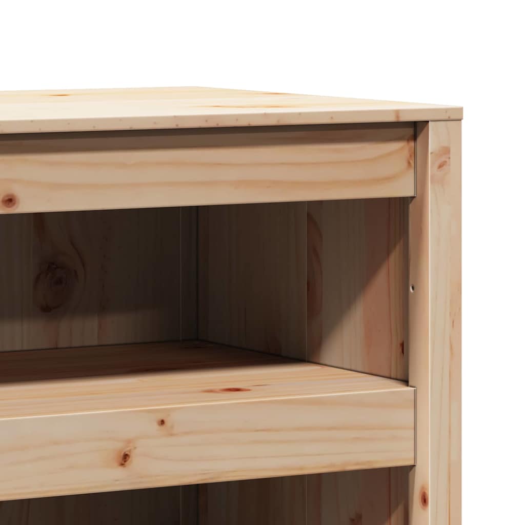 Kjøkkenskap MEPPEL Brun Eik 106 x 55 x 64 cm Massiv furu