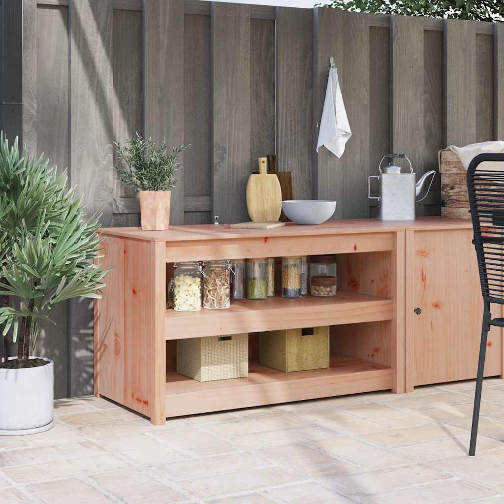 Kjøkkenskap MEPPEL Brun Eik 106 x 55 x 64 cm Massiv furu