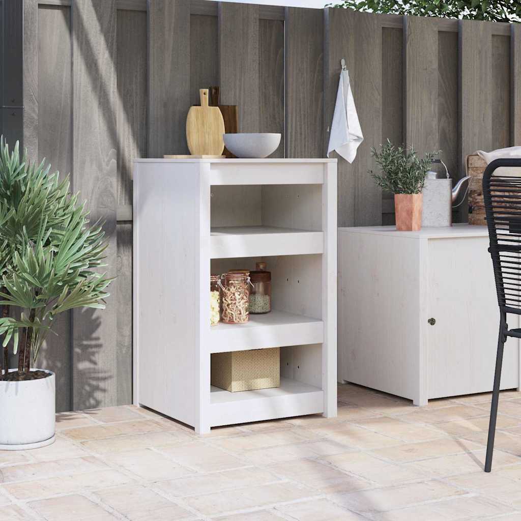 Kjøkkenskap MEPPEL Hvit 55 x 55 x 92 cm Massiv furu