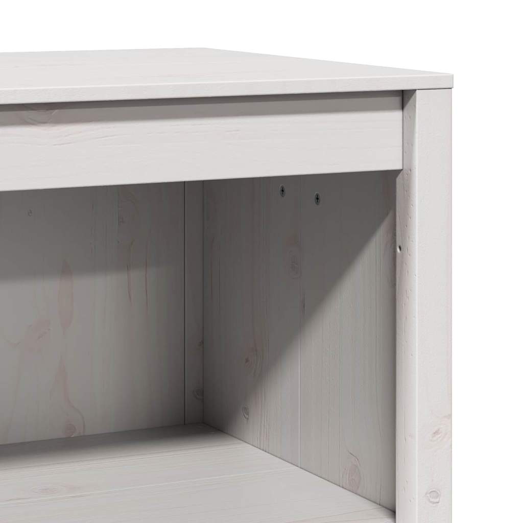 Kjøkkenskap med hylle MEPPEL Hvit 106 x 55 x 92 cm Massiv furu