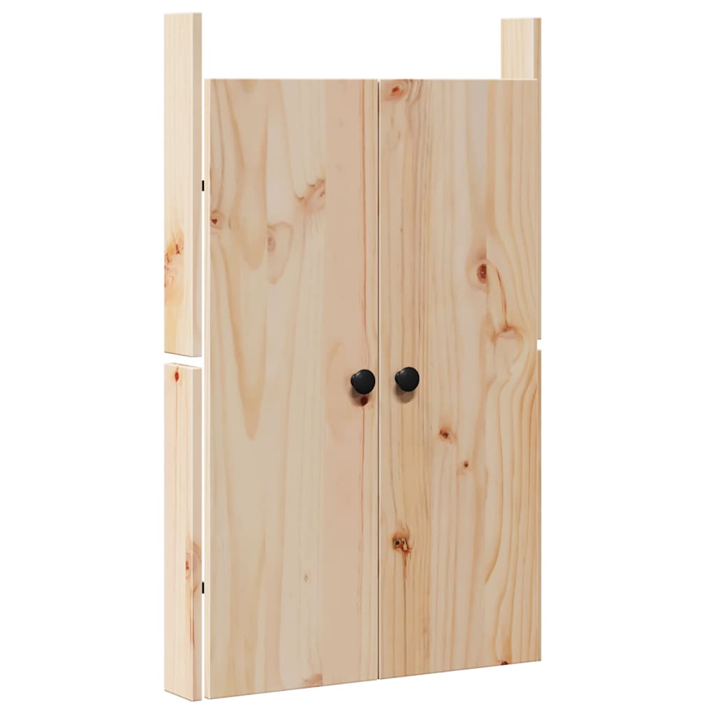 Kjøkkendør MEPPEL 2 pcs Krem 50 x 9 x 82 cm Massivt furutre