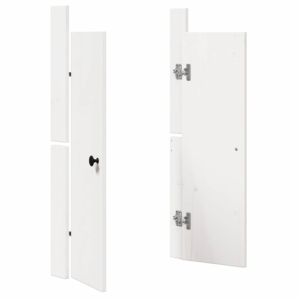 Kjøkkendør MEPPEL 2 pcs Hvit 50 x 9 x 82 cm Massivt furutre