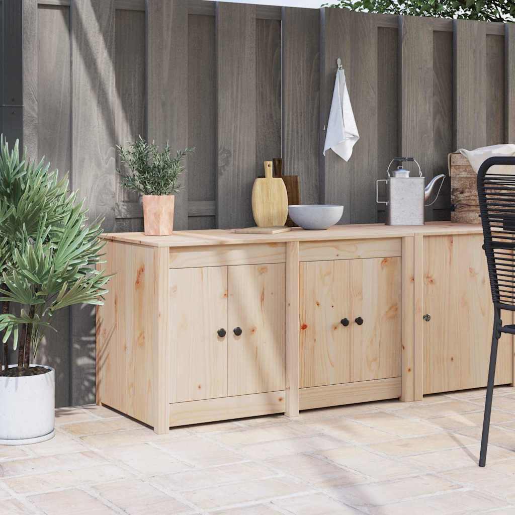 Kjøkkenskap med hylle Brun 106 x 55 x 64 cm Massivt furutre