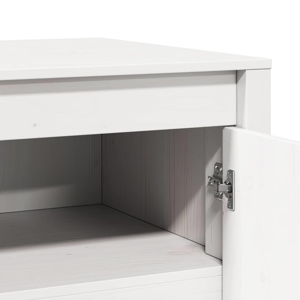 Kjøkkenskap med hylle Hvit 106 x 55 x 64 cm Massivt furutre