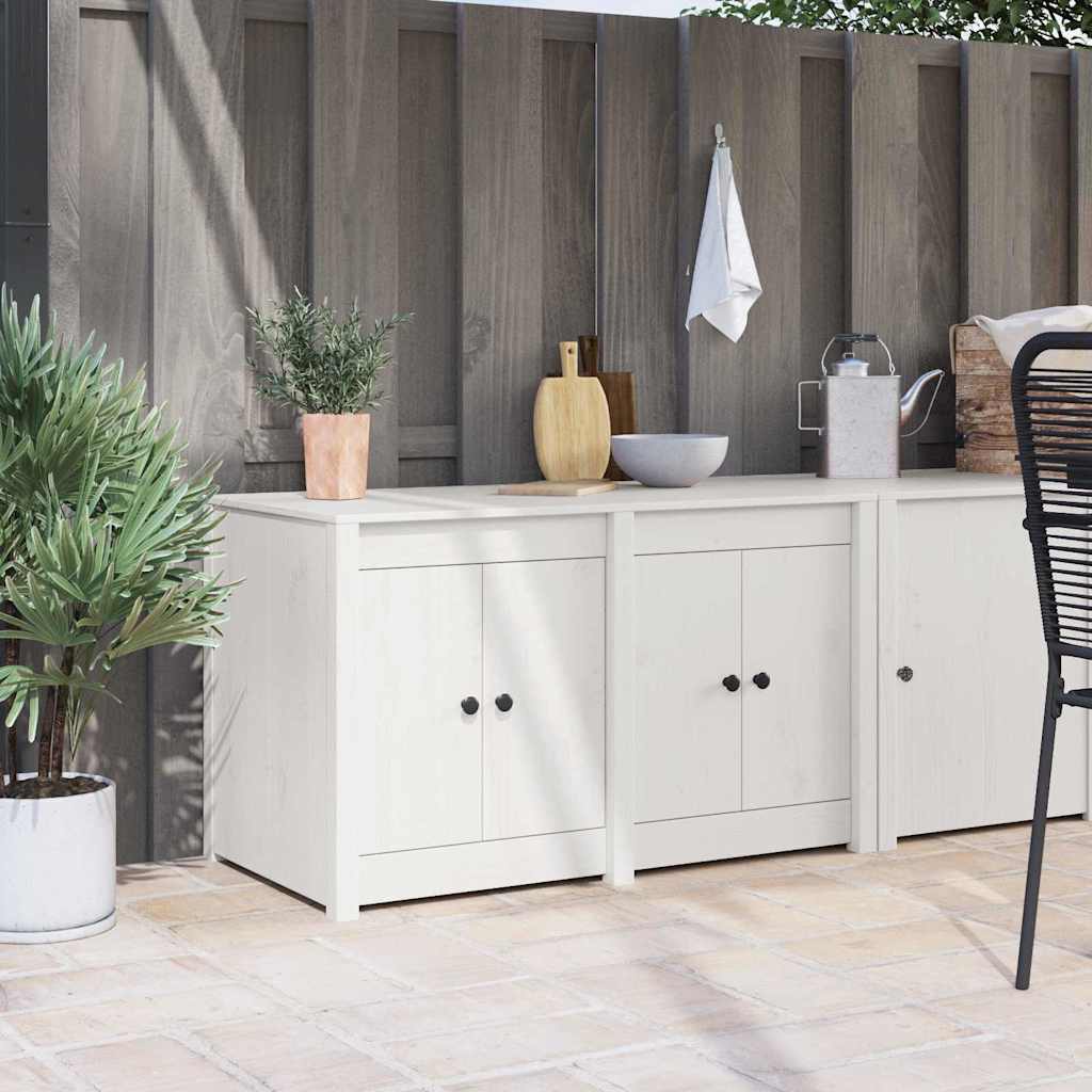 Kjøkkenskap MEPPEL Hvit 106 x 55 x 64 cm Massivt furutre