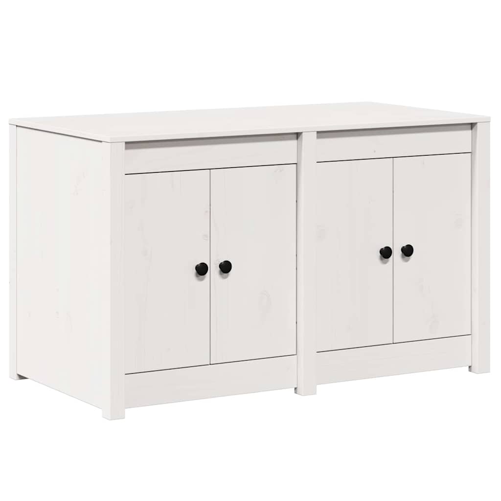 Kjøkkenskap med hylle Hvit 106 x 55 x 64 cm Massivt furutre