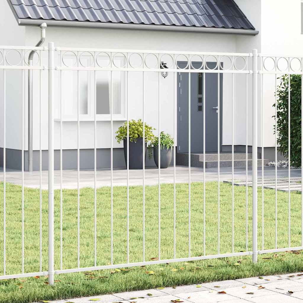 Gjerdeelement ASSEN Hvit 170 x 170 cm Stål