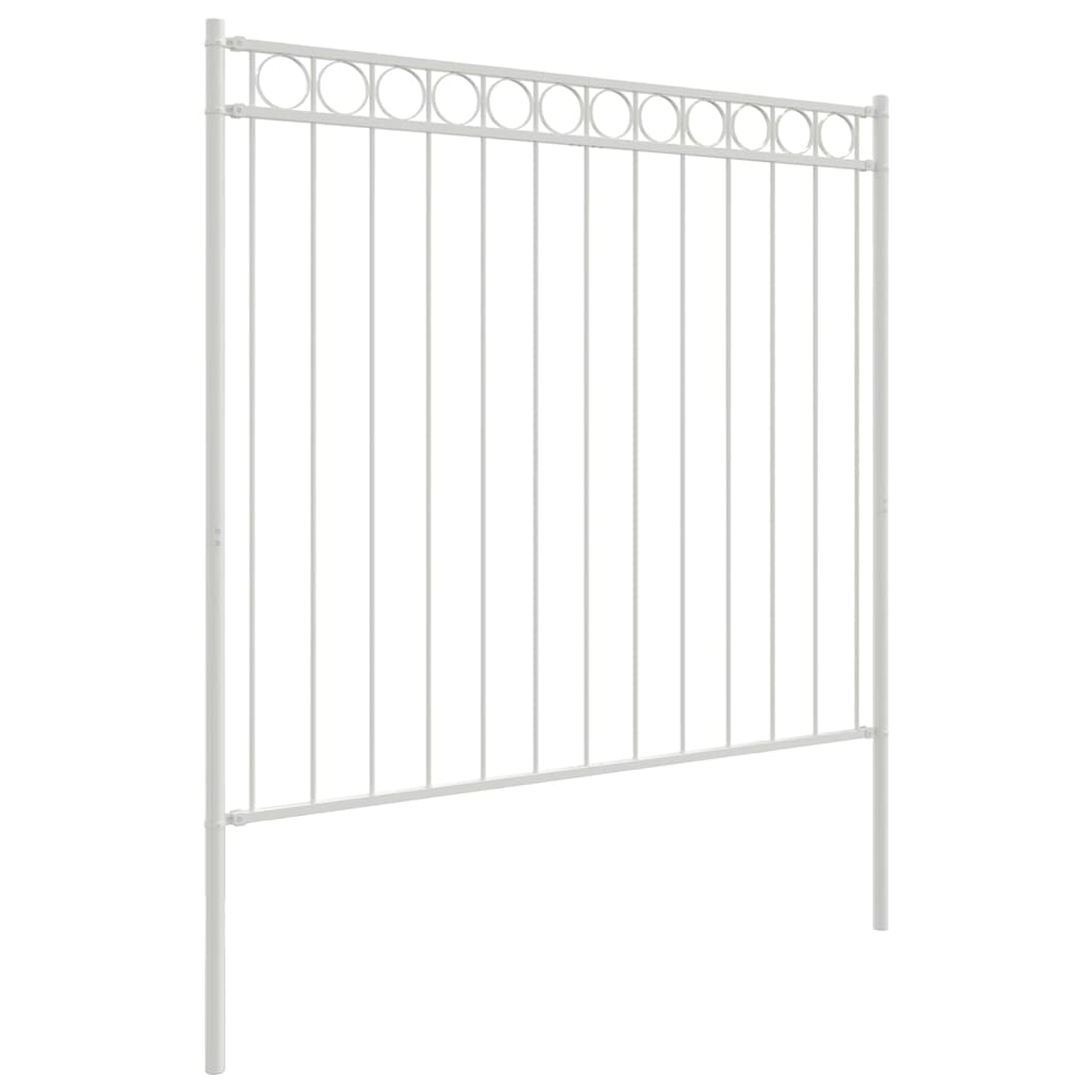 Gjerdeelement ASSEN Hvit 170 x 170 cm Stål