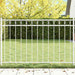 Gjerdeelement ASSEN Hvit 170 x 80 cm Stål