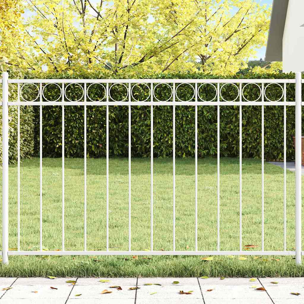 Gjerdeelement ASSEN Hvit 170 x 80 cm Stål