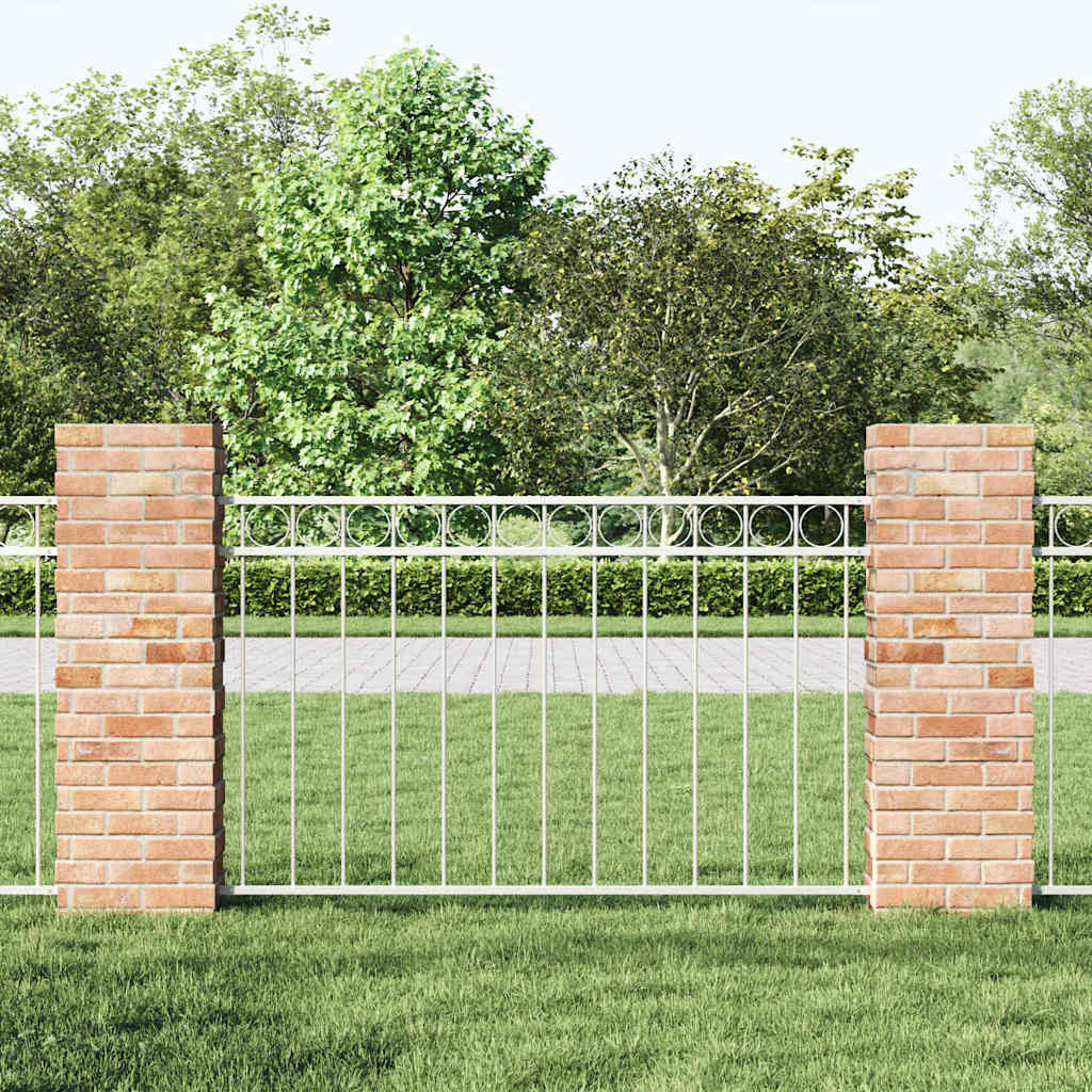 Gjerdeelement ASSEN Hvit 170 x 80 cm Stål