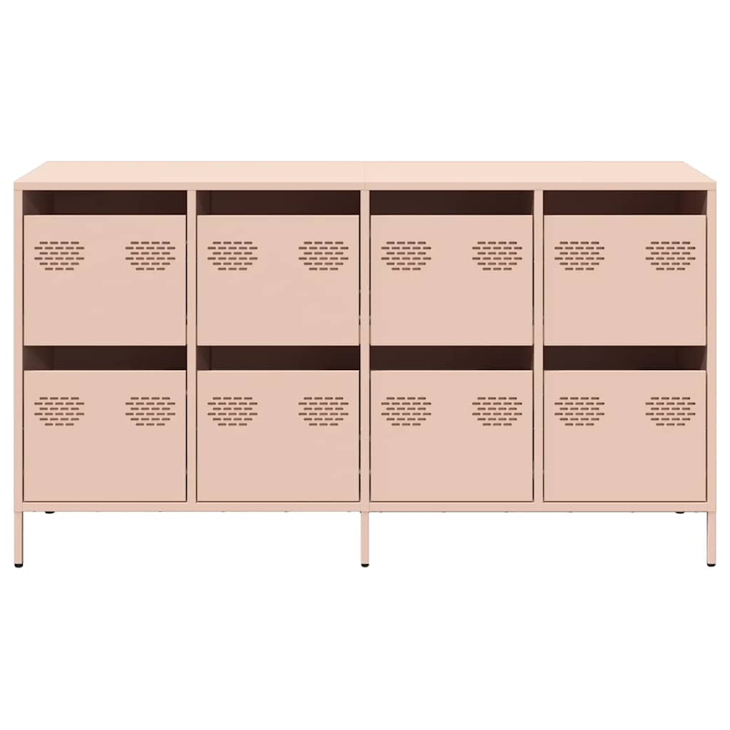 Skjenk rosa 135x39x73,5 cm kaldvalset stål
