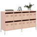 Skjenk rosa 135x39x73,5 cm kaldvalset stål