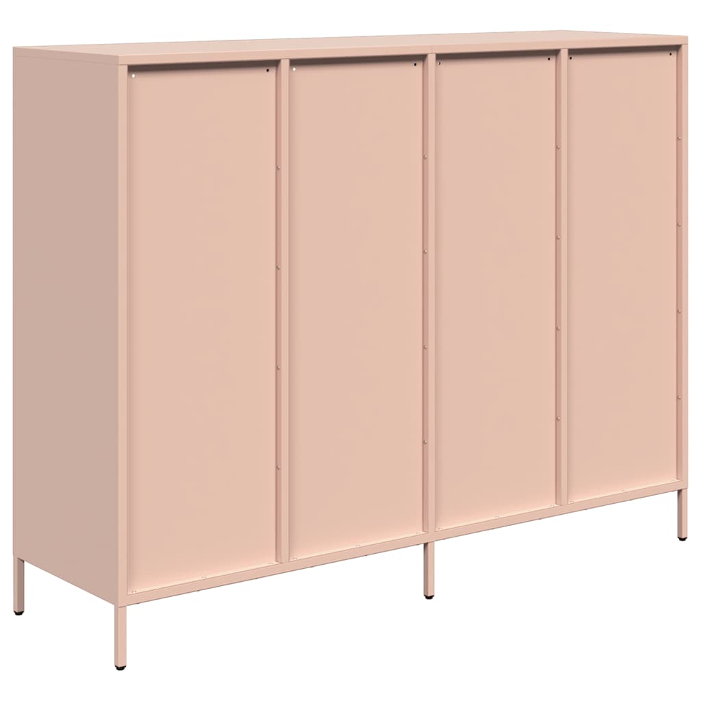 Skjenk rosa 135x39x103,5 cm kaldvalset stål