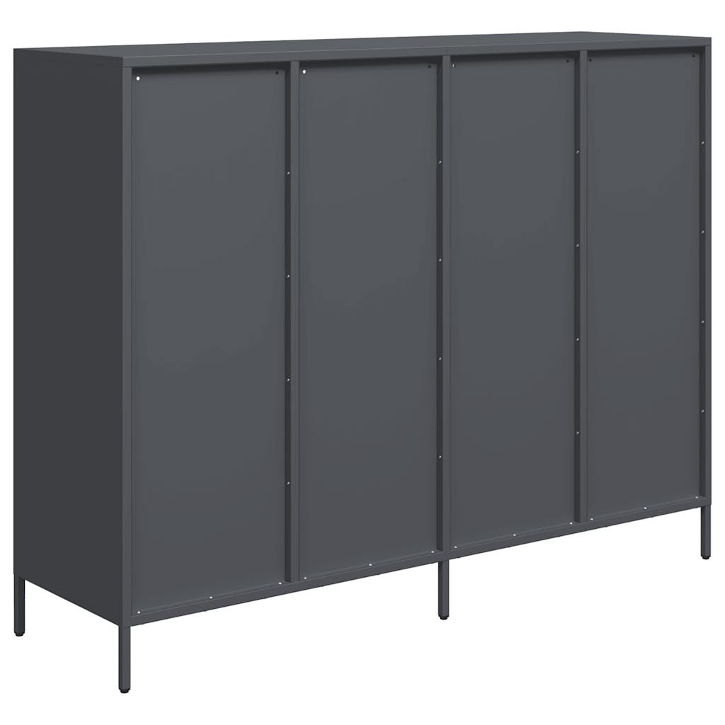 Skjenk antrasitt 135x39x103,5 cm kaldvalset stål