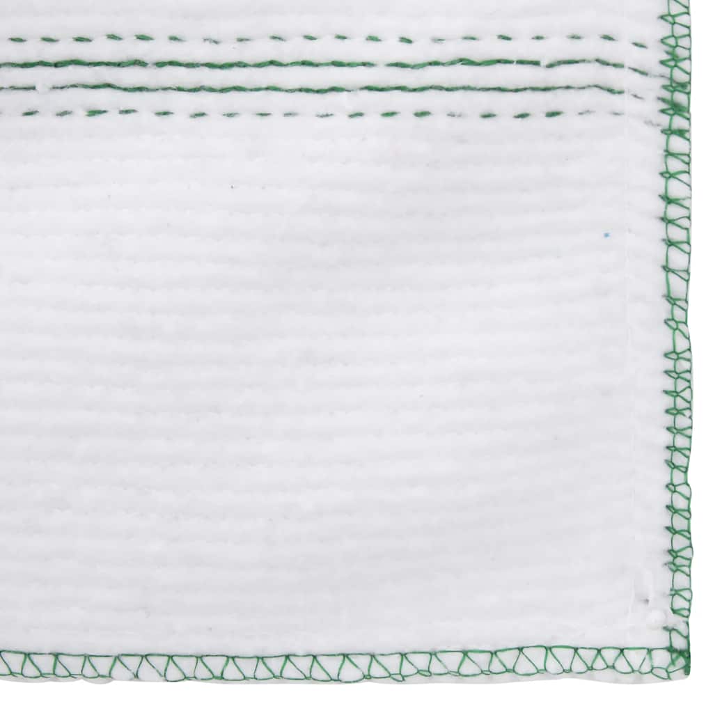 Pussekluter 50 stk hvit med grønne striper 50x60 cm