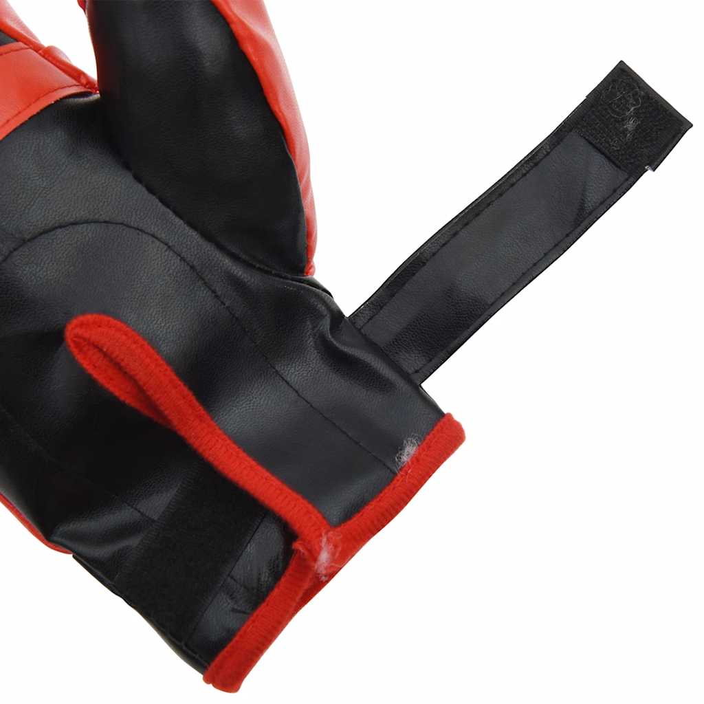 Bokseballsett med hansker og pumpe justerbar høyde 81-122 cm