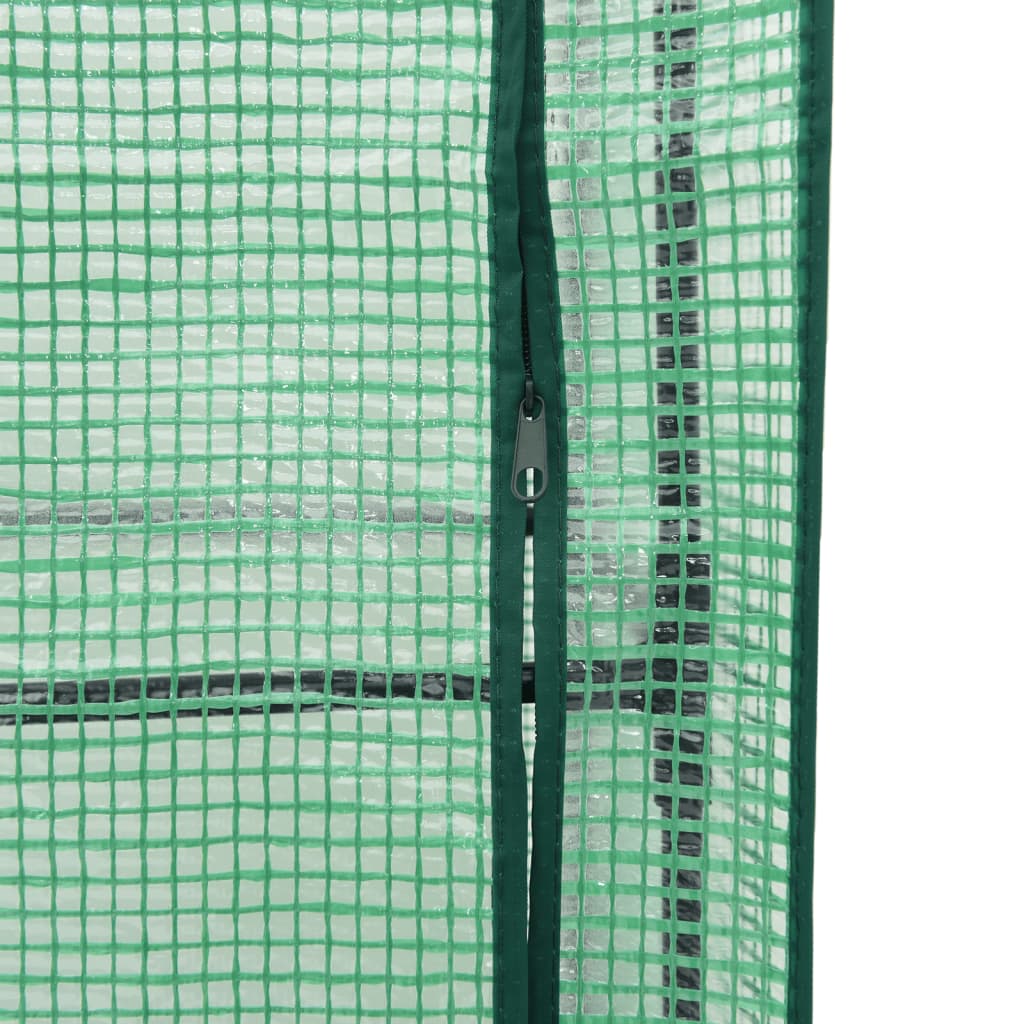 Høyseng med drivhustrekk rottingutseende 40x40x139 cm