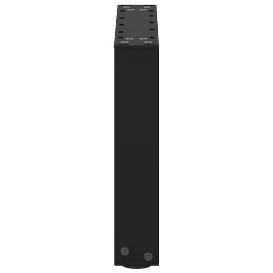 Salongbordben U-formet 2 stk svart 30x(30-31) cm stål