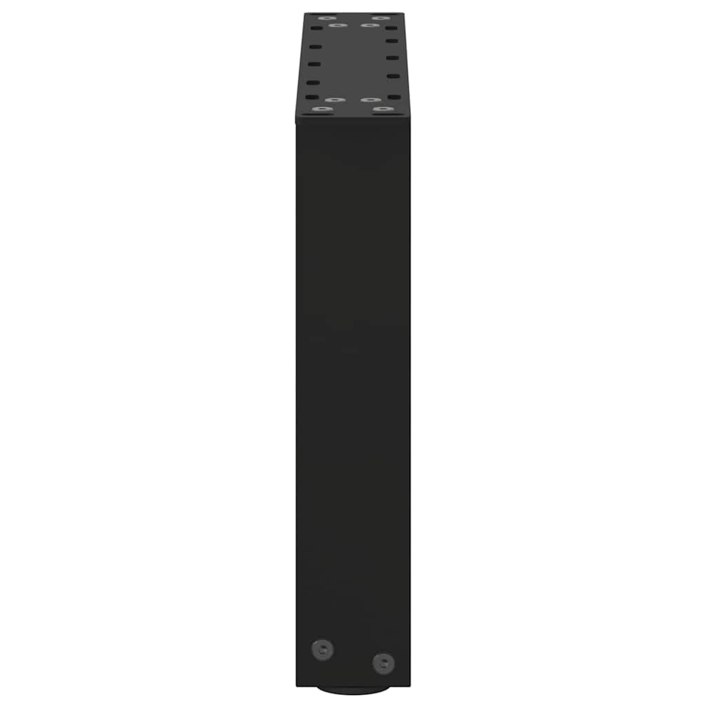 Salongbordben U-formet 2 stk svart 40x(30-31) cm stål