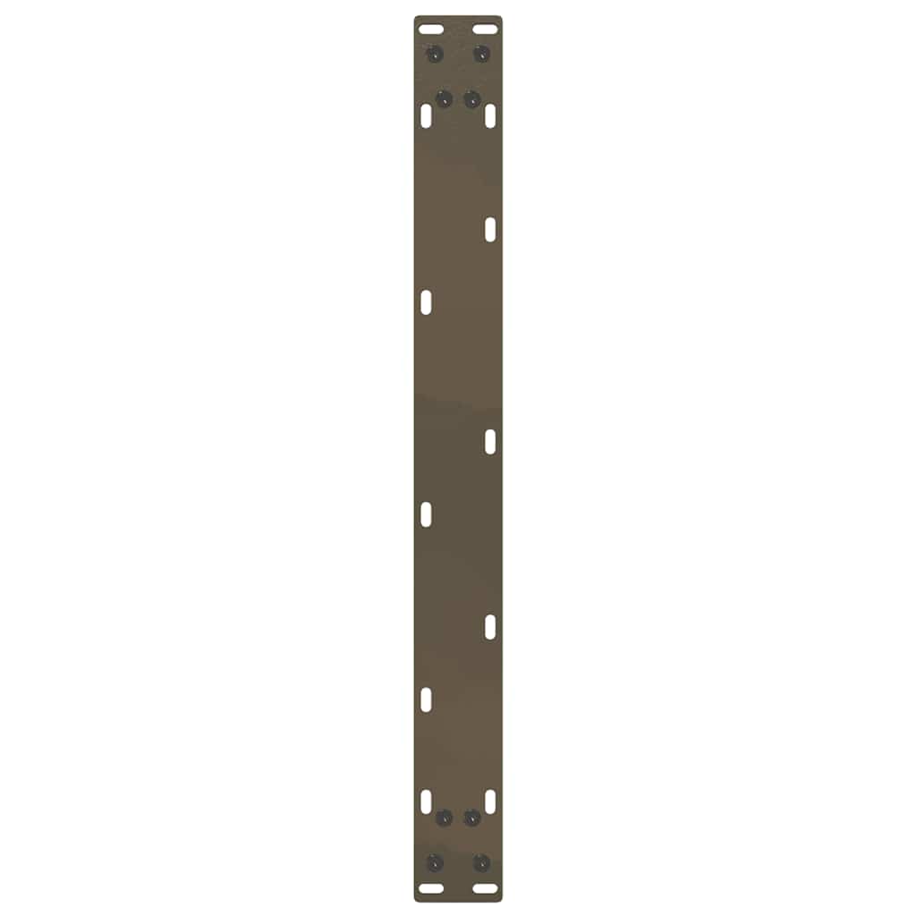 Salongbordben U-formet 2 stk naturstål 70 x (30-31) cm stål