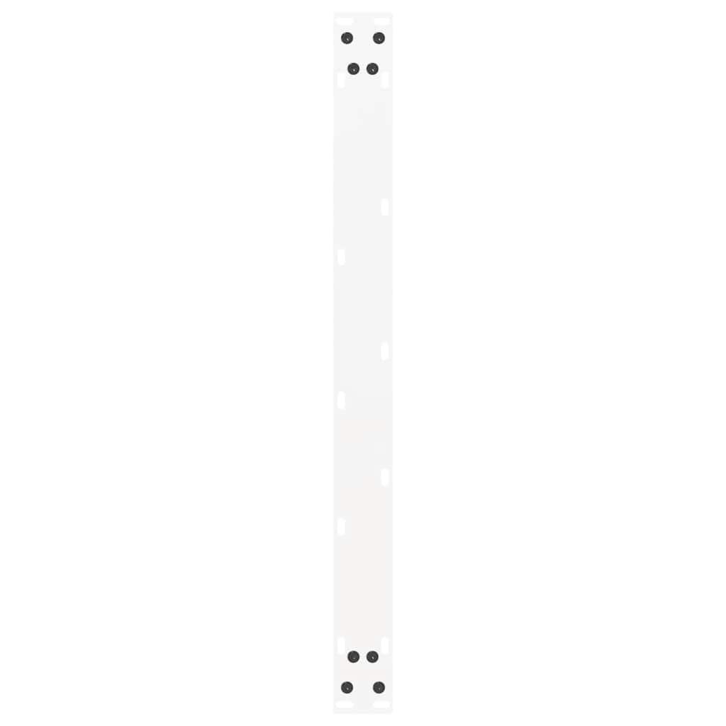 Salongbordben U-formet 2 stk hvit 60 x (42-43) cm stål