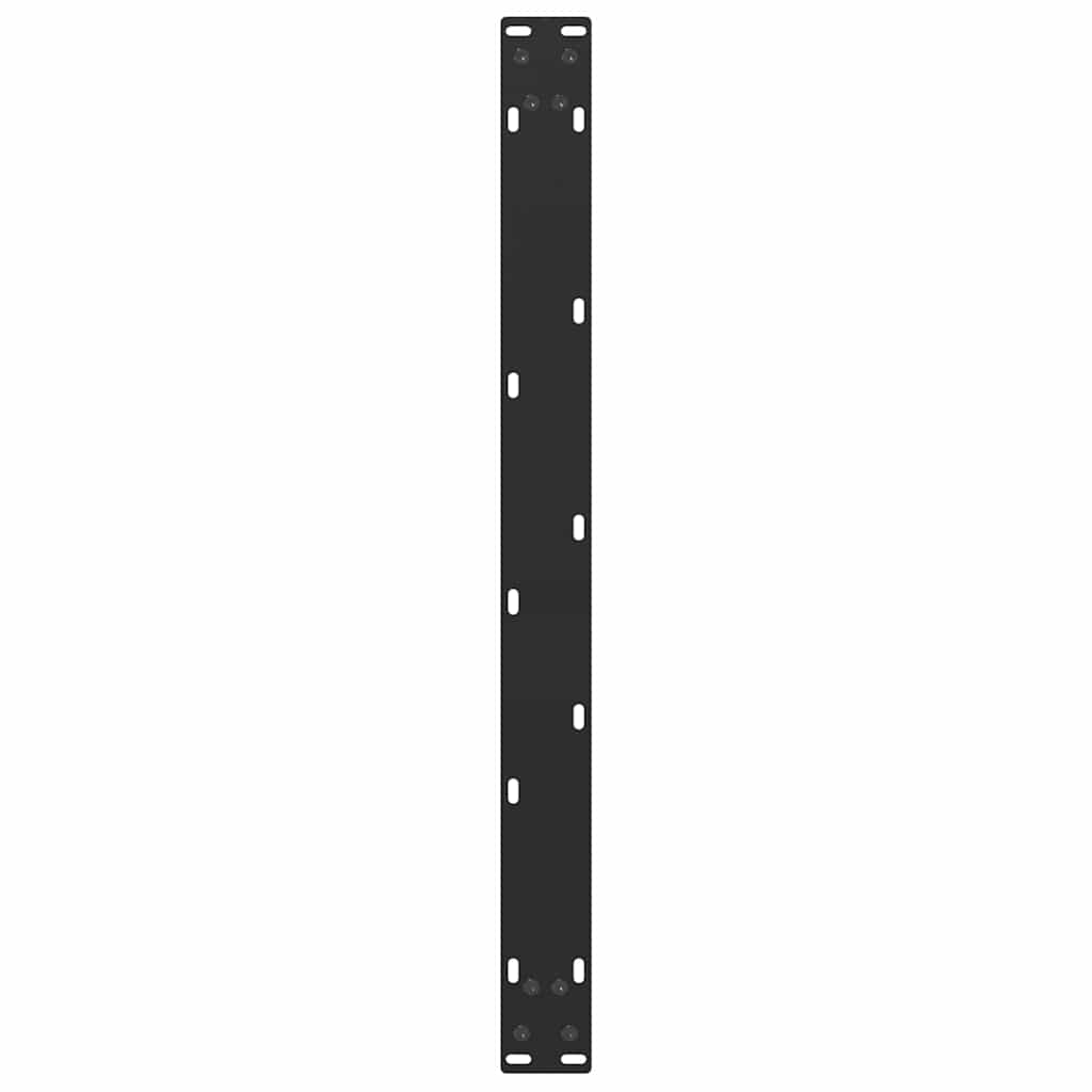 Salongbordben U-formet 2 stk svart 70 x (42-43) cm stål