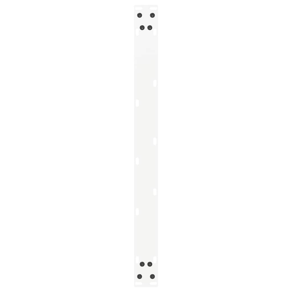 Salongbordben U-formet 2 stk hvit 70 x (42-43) cm stål