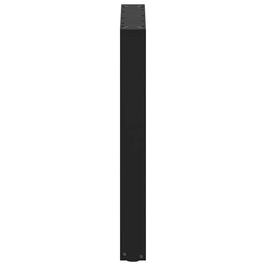 Spisebordben U-formet 2 stk svart 60 x (72-73) cm stål