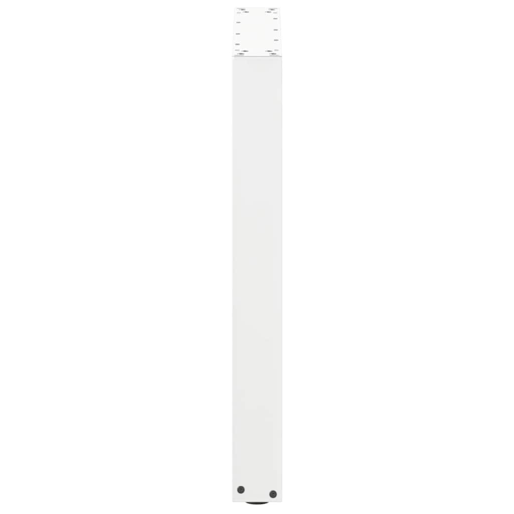 Spisebordben U-formet 2 stk hvit 70 x (72-73) cm stål