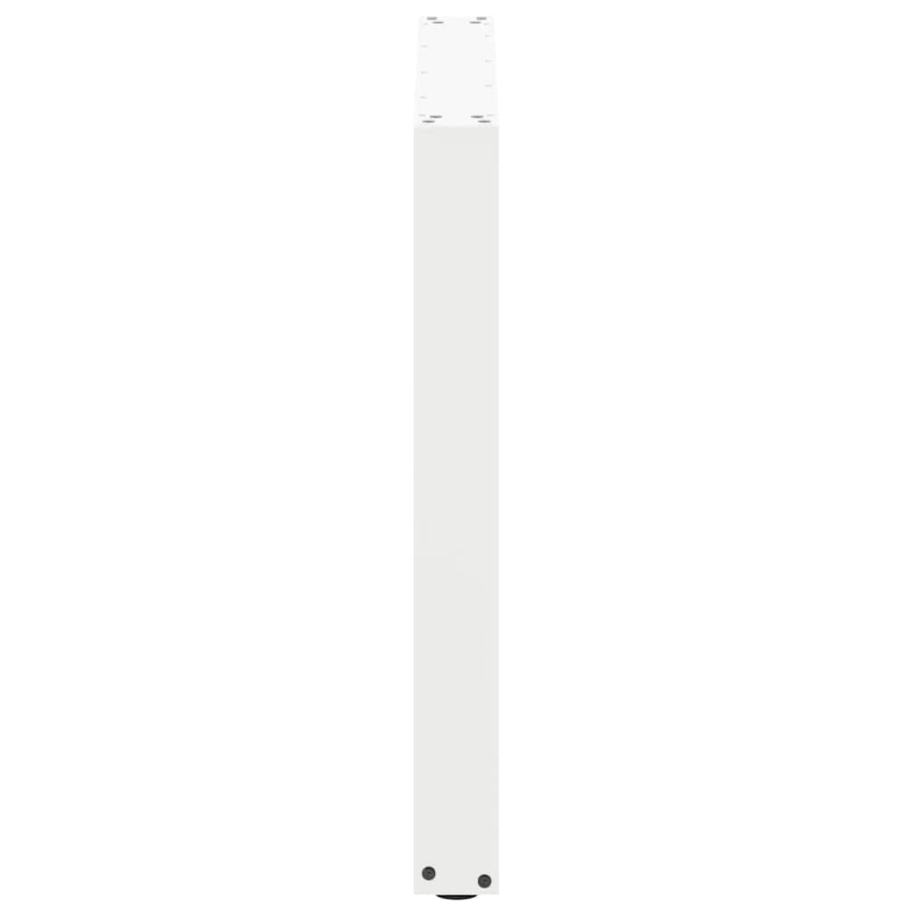 Spisebordben U-formet 2 stk hvit 90 x (72-73) cm stål