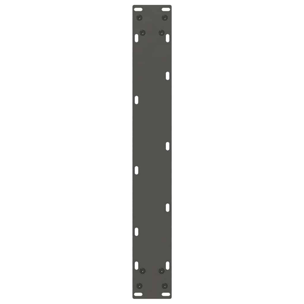 Spisebordben U-formet 3 stk naturstål 70 x (72-73) cm stål