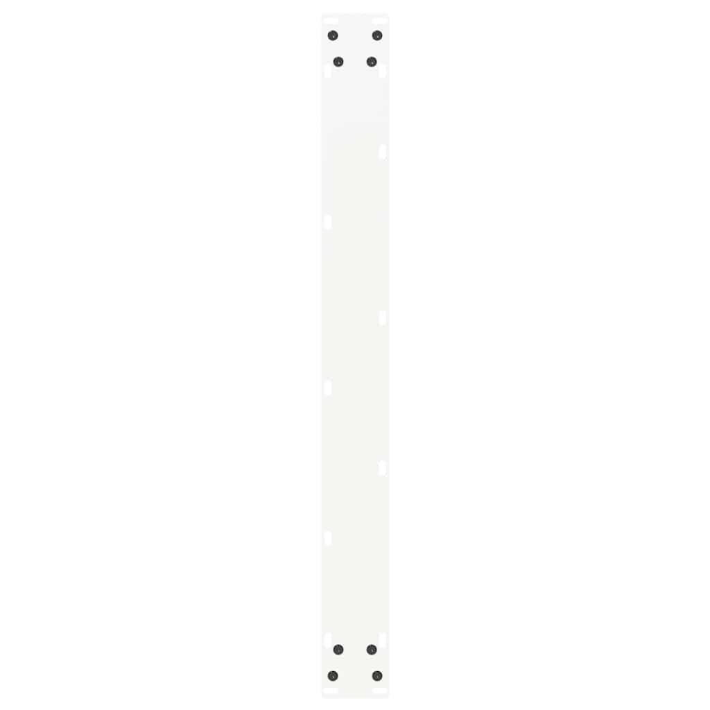 Spisebordben U-formet 3 stk hvit 80x(72-73) cm stål