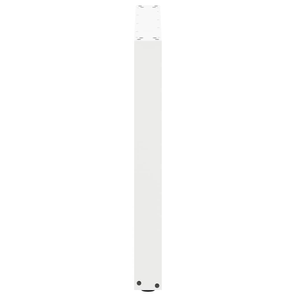 Spisebordben U-formet 3 stk hvit 90 x (72-73) cm stål