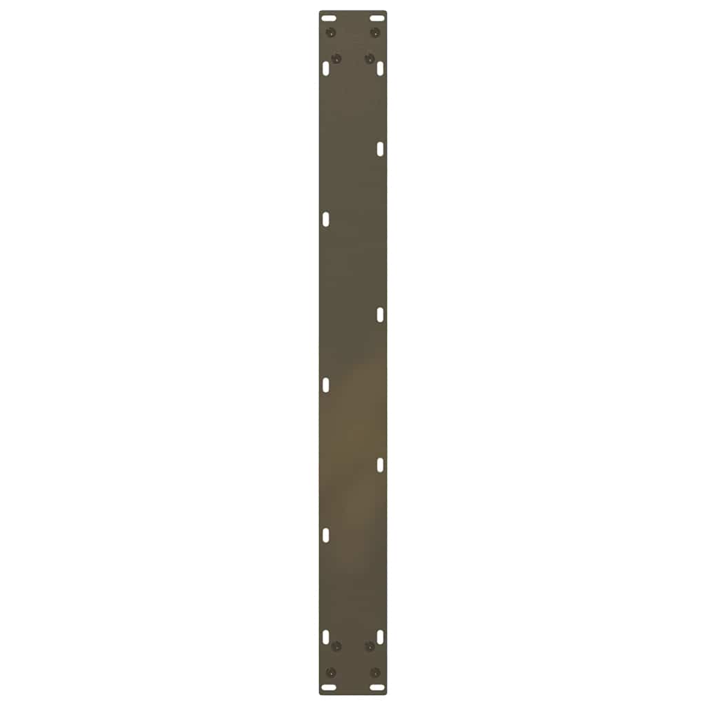 Spisebordben U-formet 3 stk naturstål 90 x (72-73) cm stål