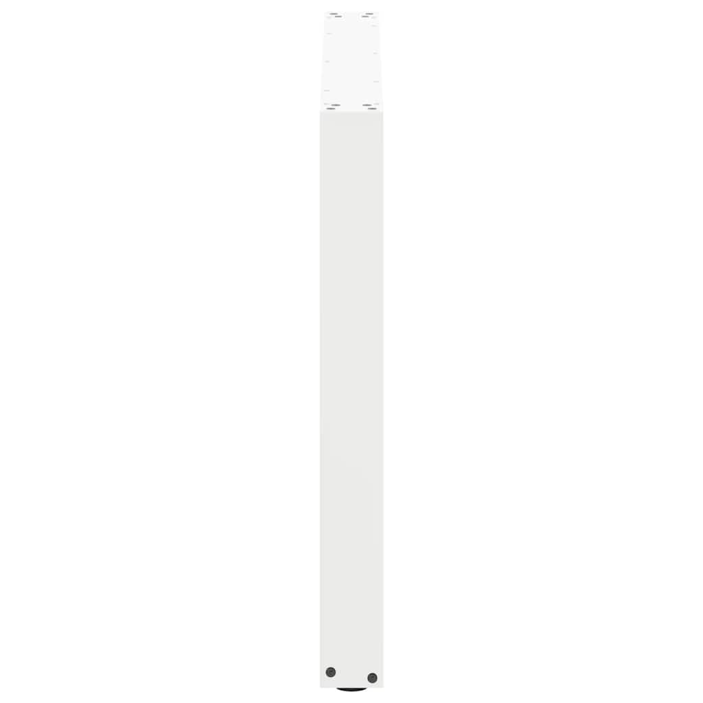 Spisebordben U-formet 3 Stk hvit 100x(72-73) cm stål