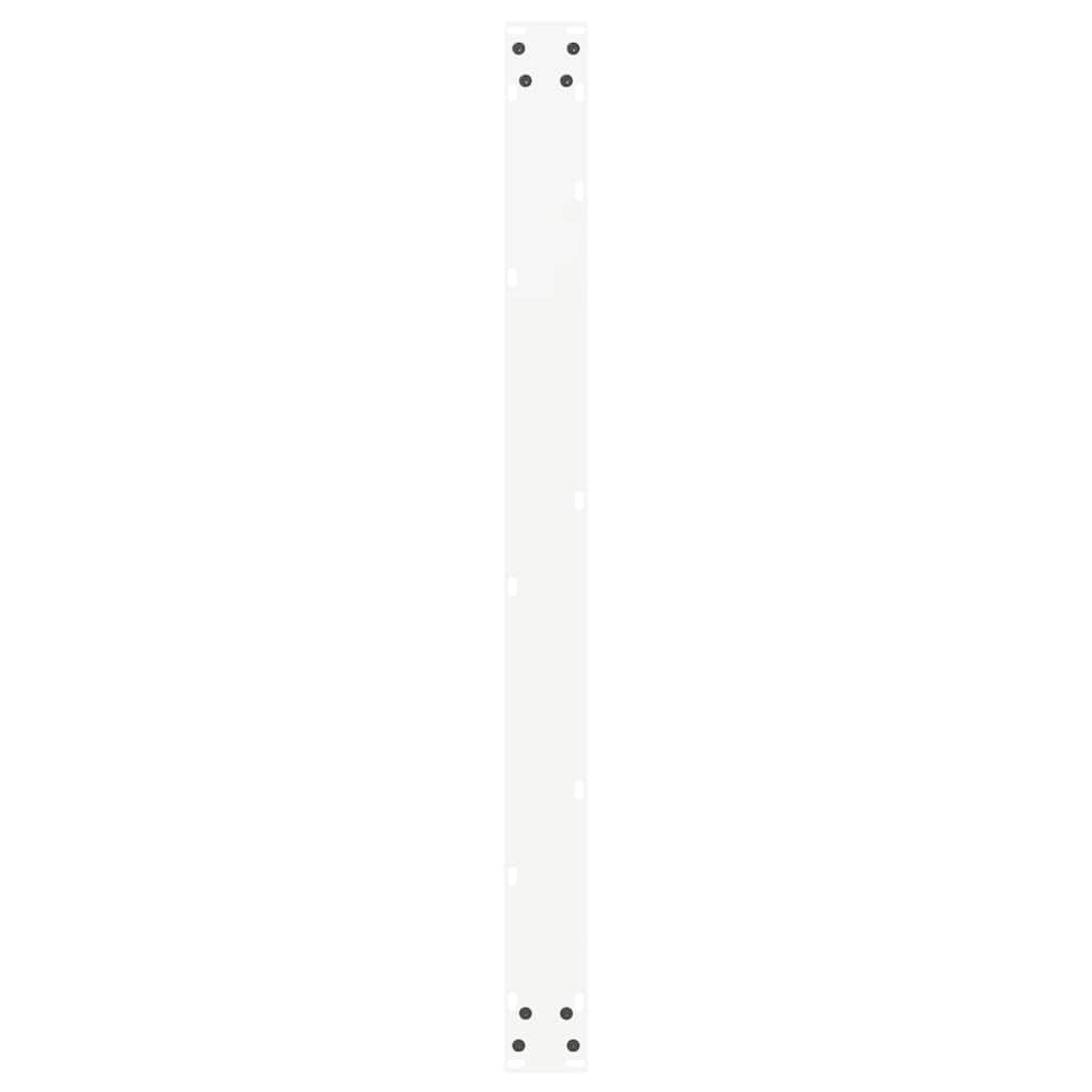 Spisebordben U-formet 3 Stk hvit 100x(72-73) cm stål