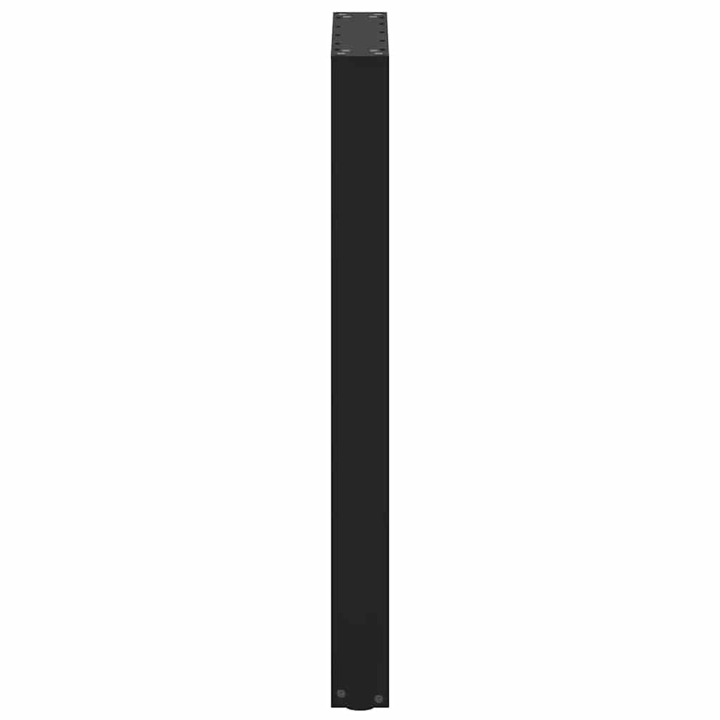 Barbordben U-formet 2 stk svart 40x(90-91) cm stål