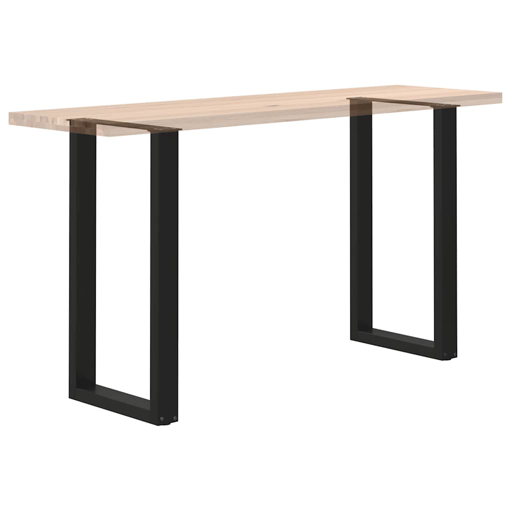 Barbordben U-formet 2 stk svart 40x(90-91) cm stål