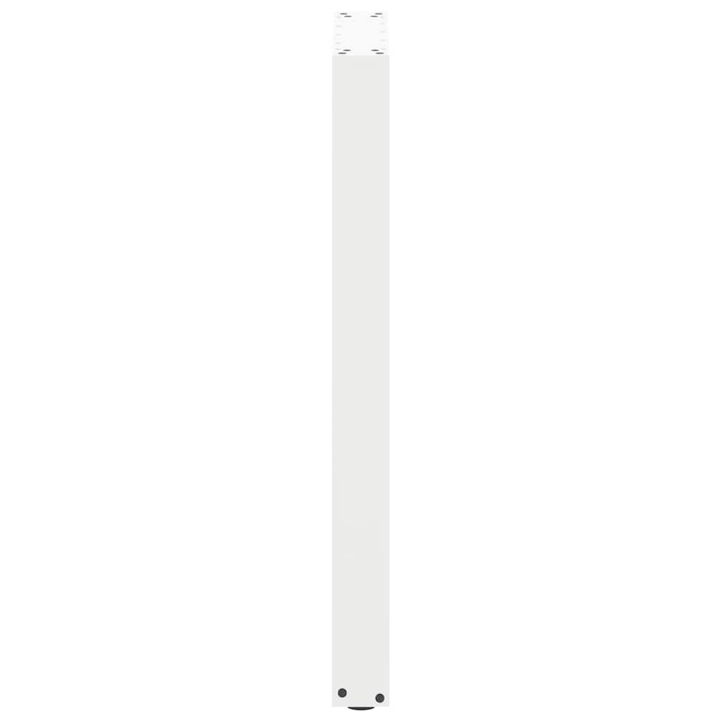 Barbordben U-formet 2 stk hvit 50x(90-91) cm stål