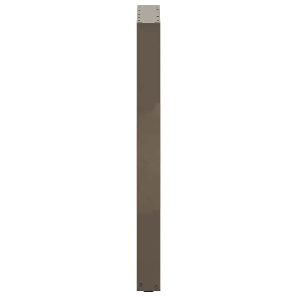 Barbordben U-formet 2 stk naturstål 50x(90-91) cm stål