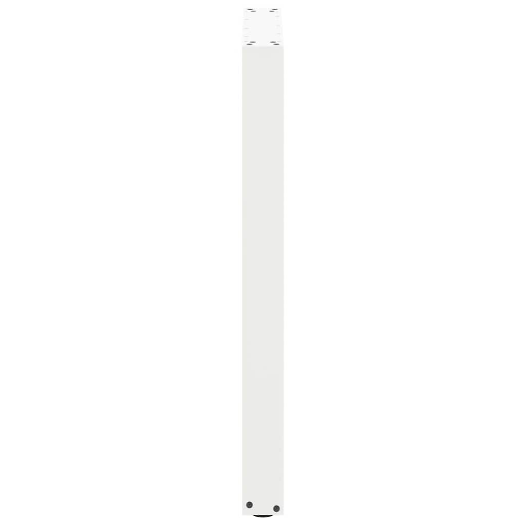 Barbordben U-formet 2 stk hvit 60x(90-91) cm stål