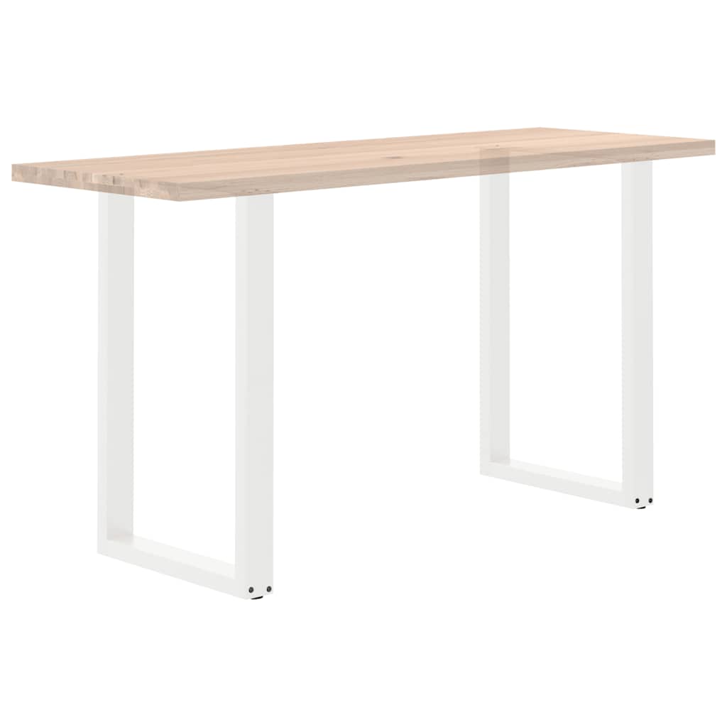Barbordben U-formet 2 stk hvit 60x(90-91) cm stål